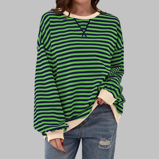 Aveline™ | Casual Striped Long Sleeve Sweatshirt